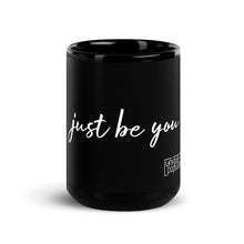 Load image into Gallery viewer, Just Be You - Unique Population Black Glossy Mug