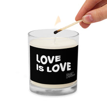 Load image into Gallery viewer, Love is Love Unique Population Glass Jar Soy Wax Candle