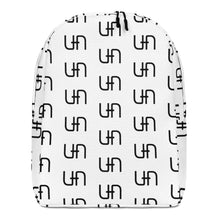 Load image into Gallery viewer, Backpack - White w/ Black Logo