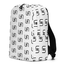 Load image into Gallery viewer, Backpack - White w/ Black Logo