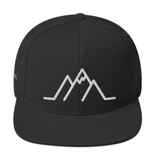 Load image into Gallery viewer, Snapback Hat - Mountain w/ White Logo