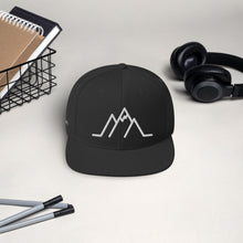 Load image into Gallery viewer, Snapback Hat - Mountain w/ White Logo