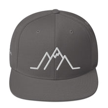 Load image into Gallery viewer, Snapback Hat - Mountain w/ White Logo