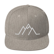 Load image into Gallery viewer, Snapback Hat - Mountain w/ White Logo
