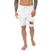 Load image into Gallery viewer, Fleece shorts - Pride flag