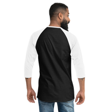 Load image into Gallery viewer, 3/4 Sleeve Raglan Shirt (Black w/ White Sleeves)