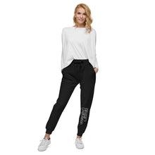 Load image into Gallery viewer, Sweatpants - Fleece - Black w/ White Logo - Shin