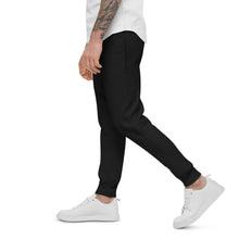 Load image into Gallery viewer, Sweatpants - Fleece - Black w/ White Logo - Ankle