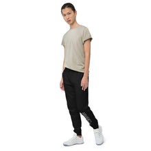 Load image into Gallery viewer, Sweatpants - Fleece - Black w/ White Logo - Shin