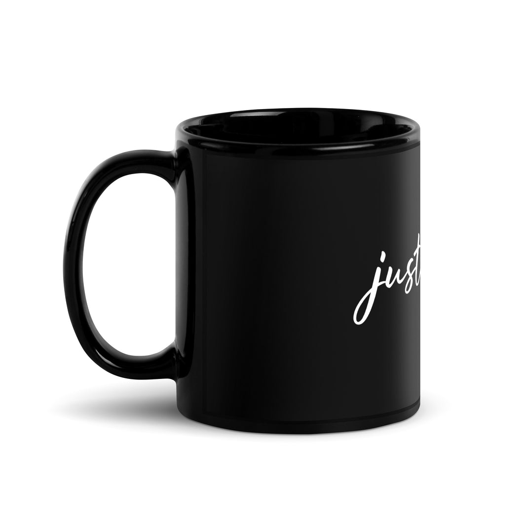 Just Be You - Unique Population Black Glossy Mug