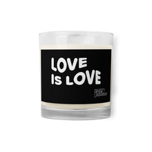 Load image into Gallery viewer, Love is Love Unique Population Glass Jar Soy Wax Candle
