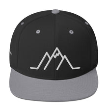 Load image into Gallery viewer, Snapback Hat - Mountain w/ White Logo
