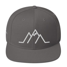 Load image into Gallery viewer, Snapback Hat - Mountain w/ White Logo
