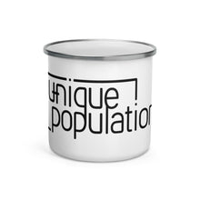 Load image into Gallery viewer, Mug - White Enamel w/ Black Logo
