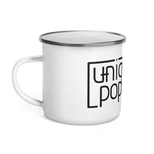 Load image into Gallery viewer, Mug - White Enamel w/ Black Logo
