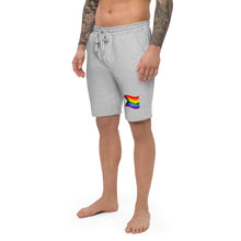 Load image into Gallery viewer, Fleece shorts - Pride flag
