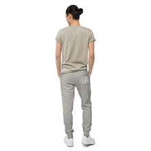 Load image into Gallery viewer, Sweatpants - Fleece - Black w/ White Logo - Pocket
