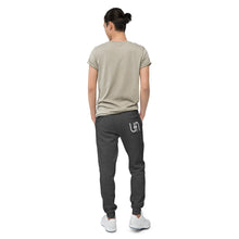 Load image into Gallery viewer, Sweatpants - Fleece - Black w/ White Logo - Pocket
