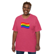 Load image into Gallery viewer, Unisex t-shirt Pride Flag
